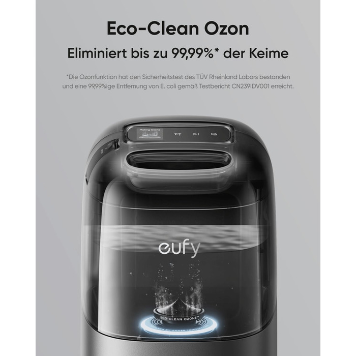 Робот-пилосос eufy L60 з базою самостійного очищення, потужність 5000Pa, захист від намотування волосся, 60 днів без випорожнення, iPath лазерна навігація (відновлений) (S1 Pro)