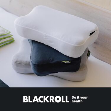 BLACKROLL® Recovery Pillow Set Jersey Anthrazit: ергономічна подушка для шиї та голови з Memory Foam (з додатковим чохлом), Made in Germany