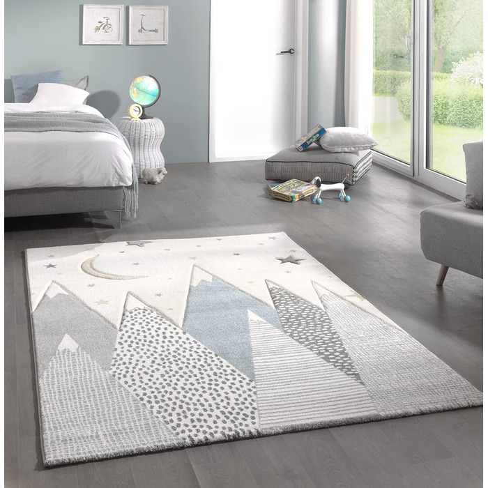 Дитячий килим the Carpet Monde 3D Гори і зірки 120x170 см