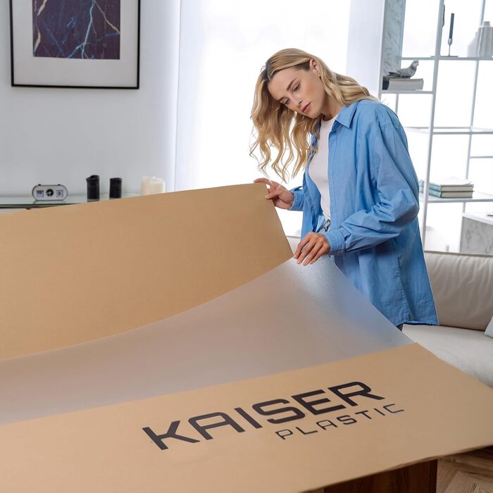 Захисна підкладка для столу Kaiser, прозора, 115x135 см - захист від подряпин, антиковзаюча