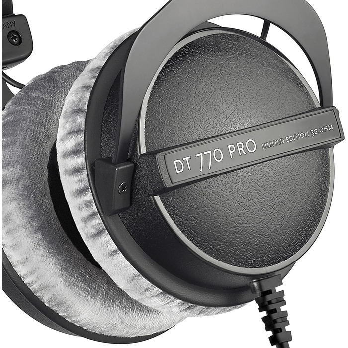 Студійні навушники-вкладиші beyerdynamic DT 770 PRO, закриті, дротові, 32 Ом, сірий