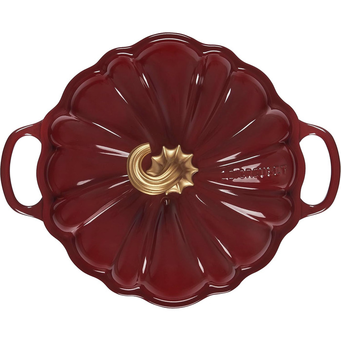 Le Creuset Cocotte Rhone, горщик з емальованого чавуну, 4 л, білий з мідним ручками