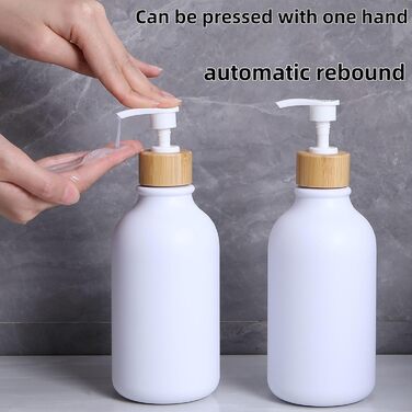 Набір аксесуарів для ванної кімнати, 9 шт. з бамбука: сміттєвий бак, дозатор мила, тримач для зубних щіток, щітка для унітазу, контейнер для ватних паличок, мильниця (білий мат)