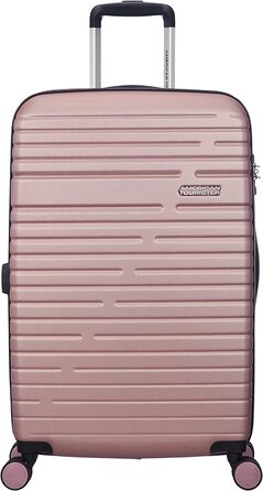 Валіза American Tourister Aero Racer Spinner 68, що розширюється, 75,5 л, Jet Black/Rose Pink