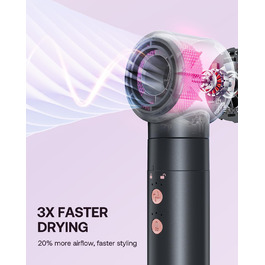 BESTOPE PRO Локкенстаб: Набір для створення локонів 5-в-1 з 3 насадками, регулюванням температури, швидким нагрівом, рукавичкою та кліпсами, рожеве золото (чорний 5-в-1)