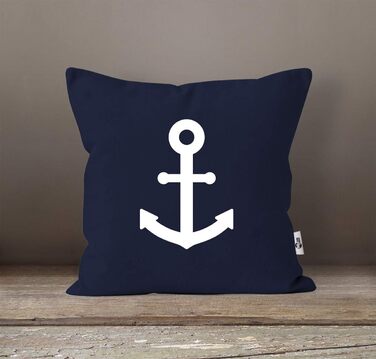 Якірна подушка з морським мотивом - подарунок для морського флоту з північним сяйвом