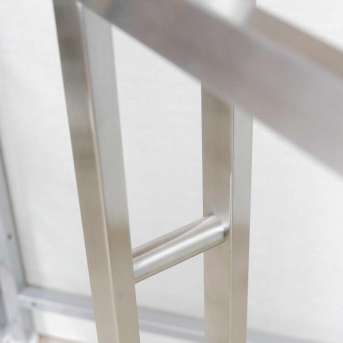 Підставка для рушників ZACK 'LINEA', нержавіюча сталь, матова, 80.0 x 15.0 x 38.5 см