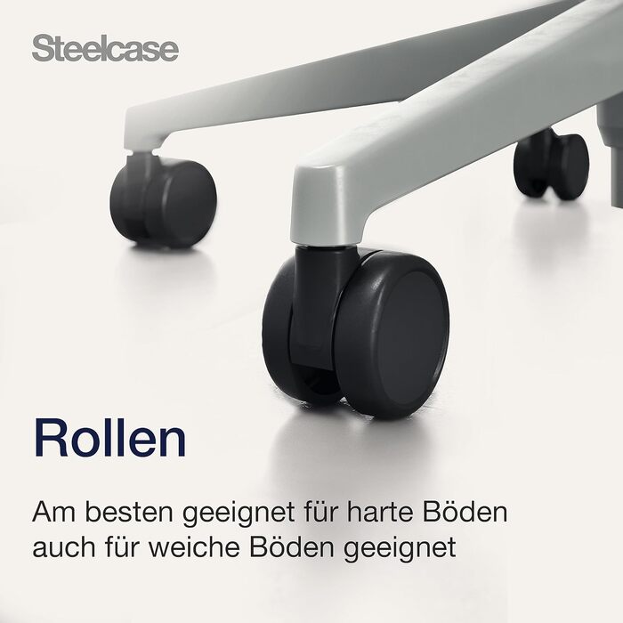 Ергономічне офісне крісло Steelcase Gesure, підлокітники 360, 3D жива спинка, підголівник, Storm Horizon