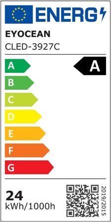 LED лампа настільна EYOCEAN 24W, 80см з жестами, диммування, захист очей, для офісу, читання, архітекторів, дизайнерів, чорна