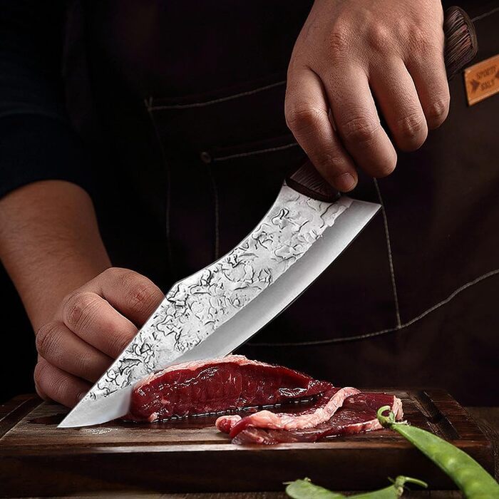Набір кухонних ножів 2 шт. ручної роботи з піхвою - професійні шеф-ножі для дому, японська гострота