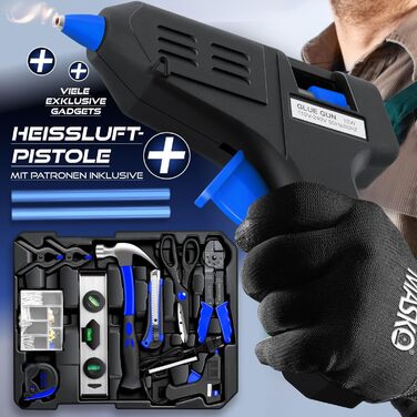 Набір інструментів MASKO 1400 предметів в алюмінієвому кейсі на колесах | Професійний інструментальний візок для дому, авто, хобі та майстерні (Синій)