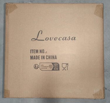 Набір порцелянових десертних тарілок LOVECASA, 6 осіб, 20,6 см, можна мити в мікрохвильовій печі та посудомийній машині