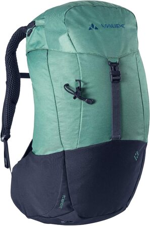 Жіночий туристичний рюкзак з вентиляцією спини - з дощовиком (One Size, Nickel Green), 24L -