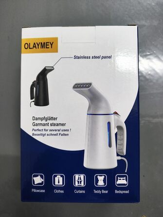 Відпарювач OLAYMEY 700W - швидке нагрівання, портативна дорожня праска, чорна (GY169)