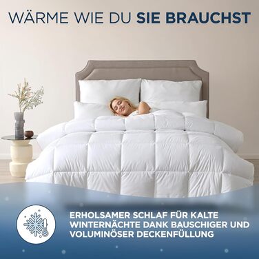 Пухова та ковдра з пухом 135x200 см - сертифікована Oeko-Tex, з м'якого пуху та пера - пухова ковдра - сертифікована RDS літня та зимова ковдра - ковдра - тепла зимова ковдра 135 x 200 см