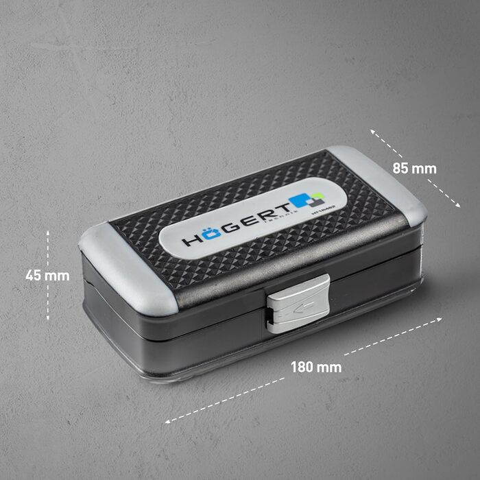 Набір інструментів Högert Technik 38 предметів: валіза з інструментами, тріскачковий набір, набір торцевих головок, біти 1/4