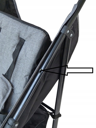 Дитячий прогулянковий візок-толкач Baby-Coo, чорно-сірий