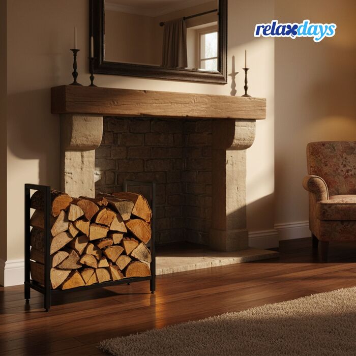 Стильна полиця для дров Relaxdays