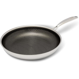 Сковорода HENSSELERS® 28 см - універсальна для всіх типів плит, антипригарне покриття у вигляді сот, індукційна, стійка до подряпин та порізів