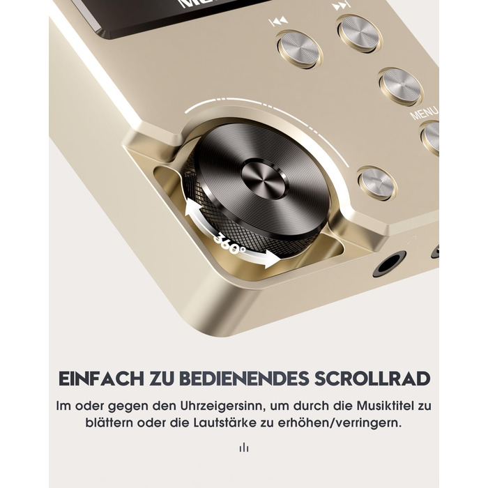 MECHEN M30 Hi-Res MP3-плеєр, HiFi цифровий аудіоплеєр з підтримкою DSD, FLAC, DAC, CUE, без втрати якості, портативний DAP, 64ГБ карта пам’яті, підтримка до 256ГБ