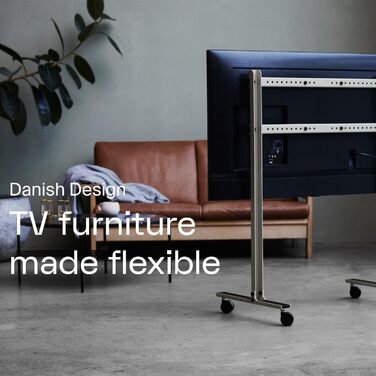 Підставка для телевізора на коліщатках, Rollin' Mushroom, сіра, 40-70 дюймів