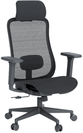 Крісло офісне OfficePro Wave OC670-B-B-B