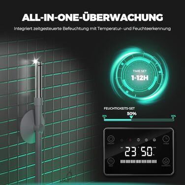 Увлажнитель воздуха MARS HYDRO Plant Humidifier 6L с таймером, регулировкой влажности и бесшумной работой для теплиц, гроубоксов и комнатных растений