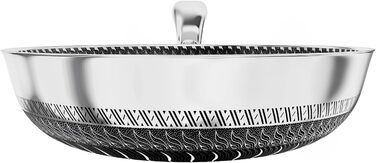 INTIGNIS® Сковорода з кришкою – 30 см / 6 л – з антипригарним покриттям | Стійка до подряпин | Глибока | Без хімікатів | Сковорода з нержавіючої сталі