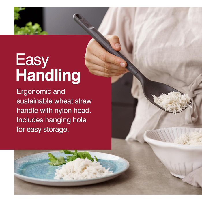 Набір кухонних помічників Zyliss E980244 7-TLG: силікон, нейлон, пшеничне волокно, нержавіюча сталь, сірий колір