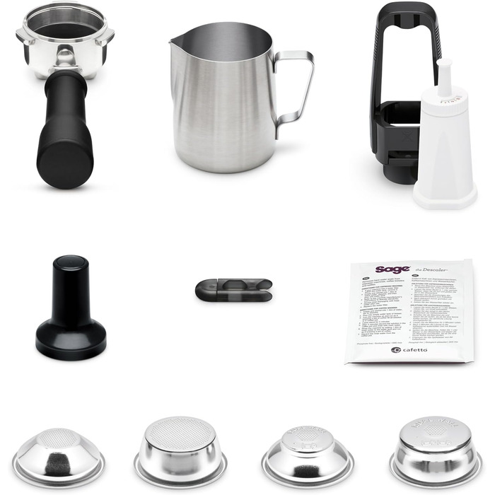 Кавомашина Sage Bambino - компактна модель з автоматичним капучинатором, колір 