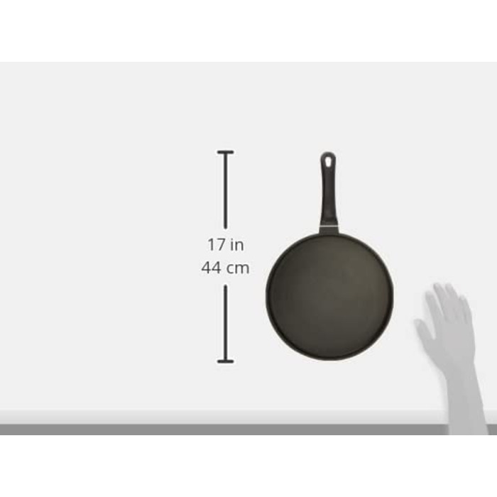 Сковорода для млинців Style'n Cook, індукційна з алюмінієвого сплаву, чорного кольору, 28 см