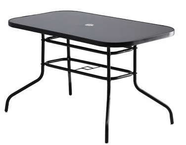 Комплект садових меблів GardenLine, метал, чорний, 5 предметів