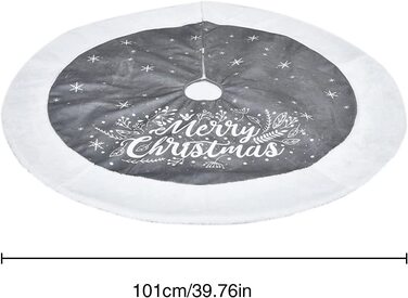 Плюшева спідниця FYBlossom для різдвяної ялинки, кругла ковдра для різдвяної ялинки, Біла підставка для різдвяної ялинки, ковдра для різдвяних прикрас