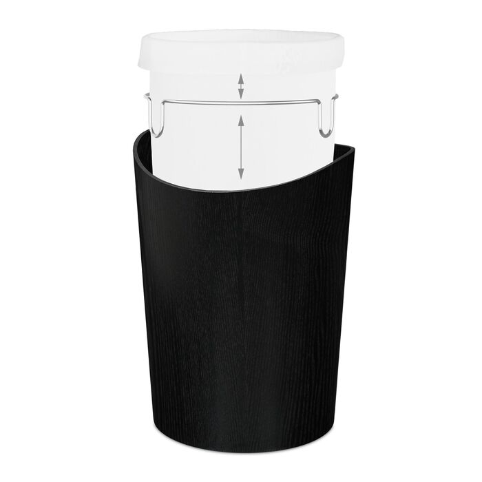 Кошик для сміття Relaxdays з імітацією дерева, 9 л