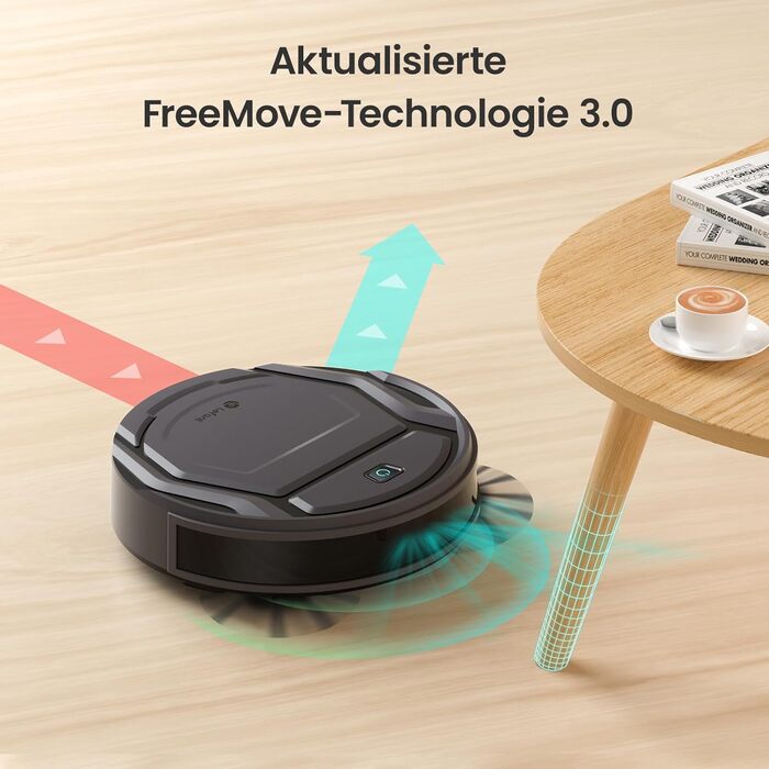 Робот-пилосос LEFANT M210P: 2200Pa, Wi-Fi, Bluetooth, 6 режимів, для твердих підлог та шерсті тварин