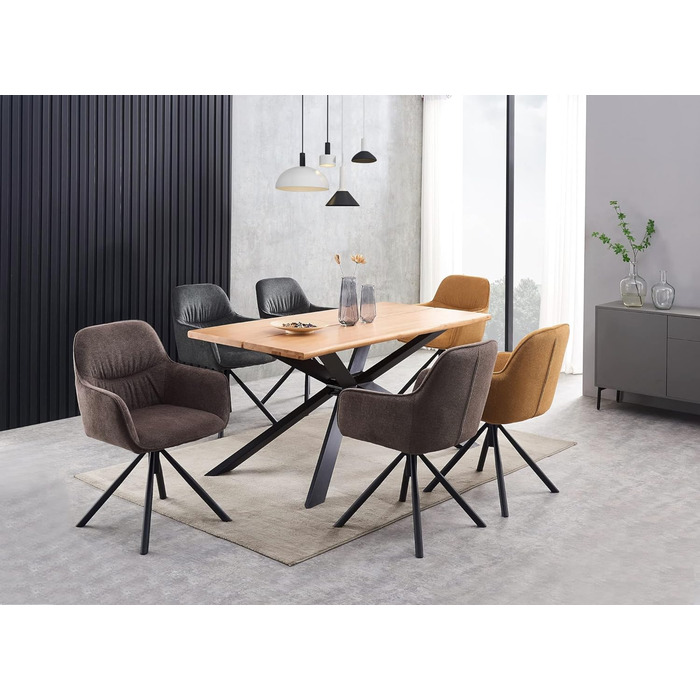 Обертовий стілець для їдальні, кухні, вітальні, офісу промисловий дизайн ткане полотно ука