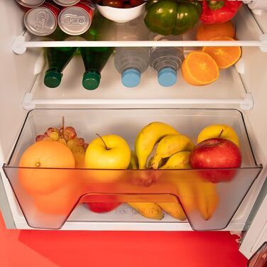 Холодильник Cecotec Bolero CoolMarket 2D Origin 86L Beige: Ретро дизайн, 89.3 x 48.7 см, 86 л, Клас E, з Ice Box та внутрішнім освітленням