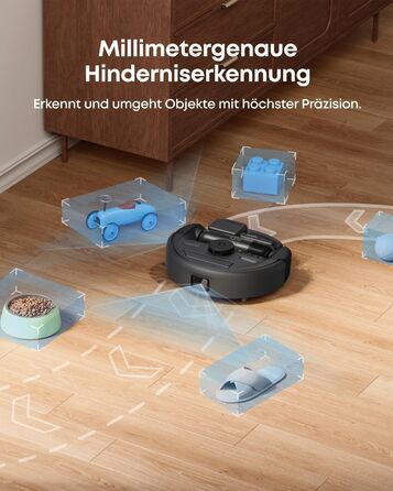 Робот-пилосос eufy HydroJet з функцією миття, 20000Pa, Turbo-сила всмоктування, щітки DuroSpiral, CornerRover для кутів, станція All-in-One, для тварин та дітей (E20)