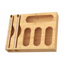 Диспенсер для харчової плівки Relaxdays 6 в 1 з бамбука