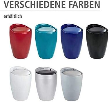 Wenko табурет для ванної кімнати Candy чорний з місцем для зберігання, 20л, ABS-пластик