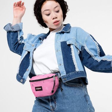 Сумка на пояс Eastpak Springer, 23 см, 2 л, синя (Icons Pink)