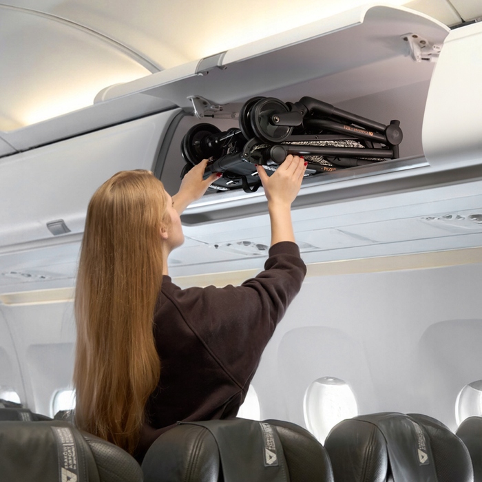 Дитячий прогулянковий візок Kinderkraft NEBO — легкий, компактний, для ручної поклажі (до 22 кг)