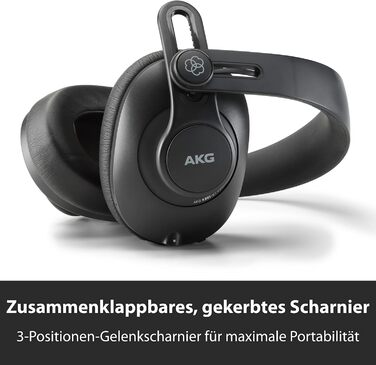 Студійні навушники AKG K361-BT із закритими спинками та Bluetooth