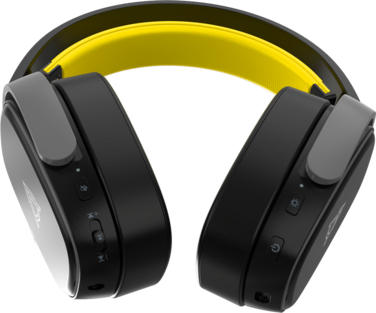 Бездротова ігрова гарнітура Ajazz AHM09 MAX Black Gray Yellow (AHM09-MAX-BGY)