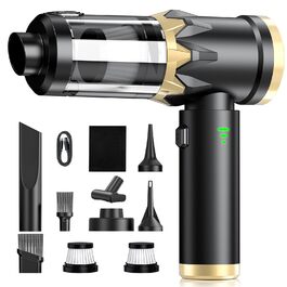 Акумуляторний ручний автомобільний пилосос 4 в 1, потужність 25000Па, безщітковий двигун 105000 об/хв, бездротовий пилосос для авто, офісу, диванів та шерсті тварин