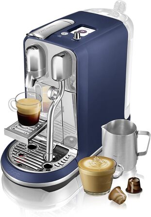 Кавомашина Nespresso Creatista Plus Sage SNE800DBL, дамсонова синя