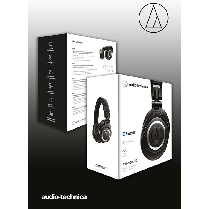 Бездротові Bluetooth-навушники Audio-Technica M50xBT2 чорний