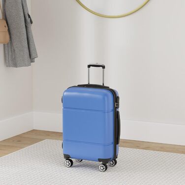 Валіза ручної поклажі KONO 55x38x22 см, 33 літри, ABS, Marineblau