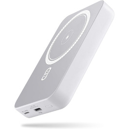 Бездротовий блок живлення NOHON Magnetico 10000mAh, 20 Вт USB-C, сумісний з iPhone15-12, білий