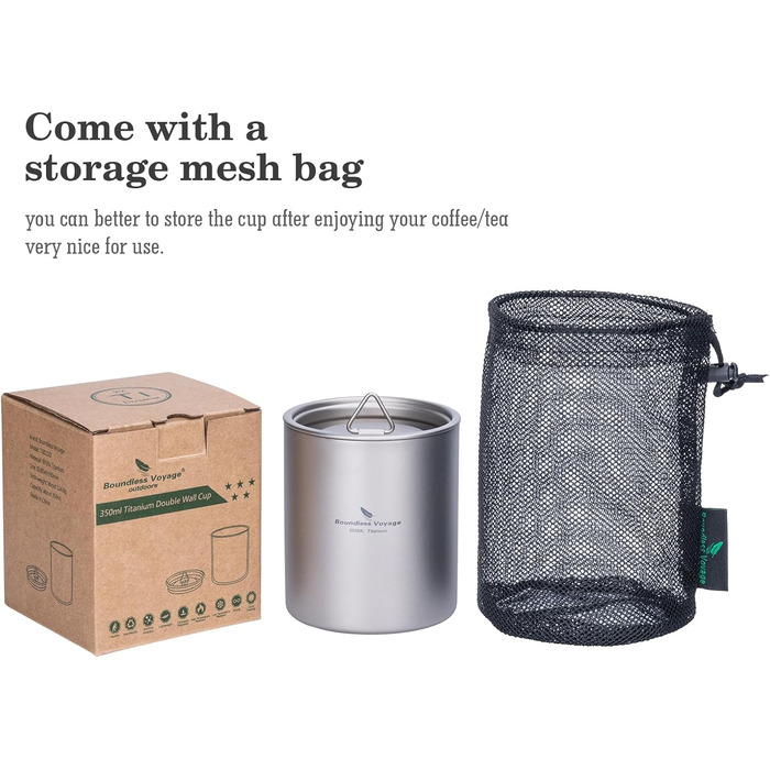 Термокружка iBasingo Titan 350мл з кришкою, з подвійними стінками, для дому, офісу, кемпінгу, подорожей